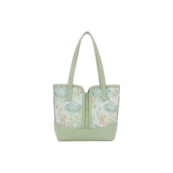 Pivsnu Song Brocade Silk Tote Bag Shopping Bag Crossbody Bag Shoulder Bag Women's Light Green