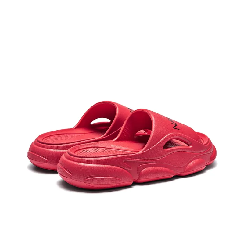 NAUTICA Slip Resistant Odor Resistant Abrasion Resistant Slide Slippers Unisex Red-3