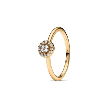 Pandora Synthetic Cubic Zirconia Rings Women's Gold