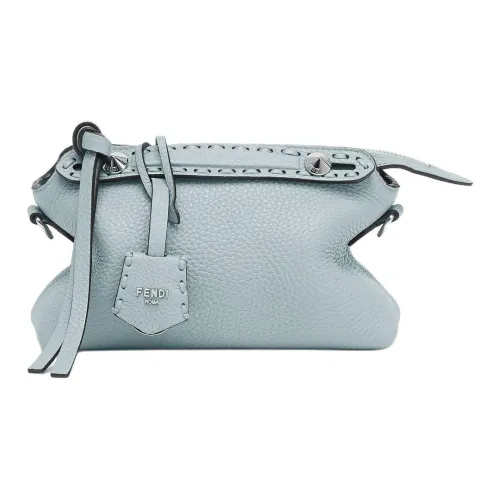 FENDI By The Way Series Calfskin Shoulder Bag, Crossbody Bag, Handbag Mini Women's Light Blue