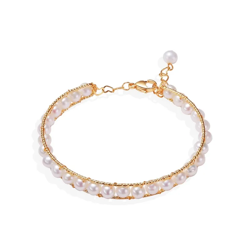 HAPPY BEAN Freshwater Pearl Bangles Women's-0