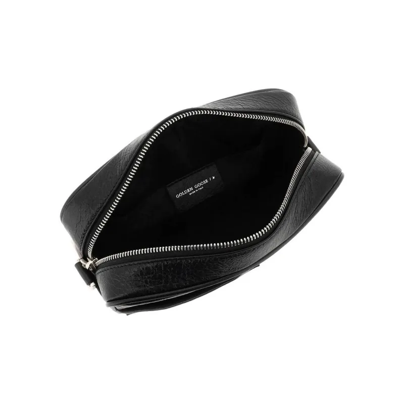 Golden Goose Lambskin Shoulder Bag Crossbody Bag Women's Black-3