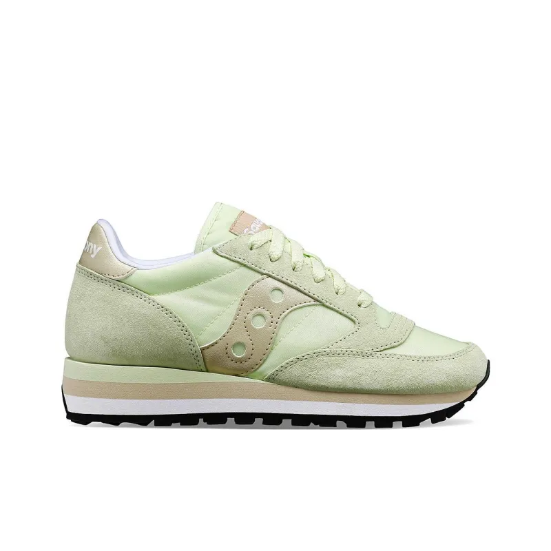 Saucony Jazz Triple Anti Slip Wear Resistant Low Top Casual Shoes Women's Green-1
