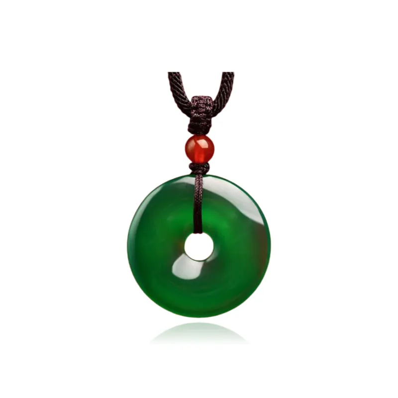 Harf Chalcedony Jade Necklaces Unisex-11