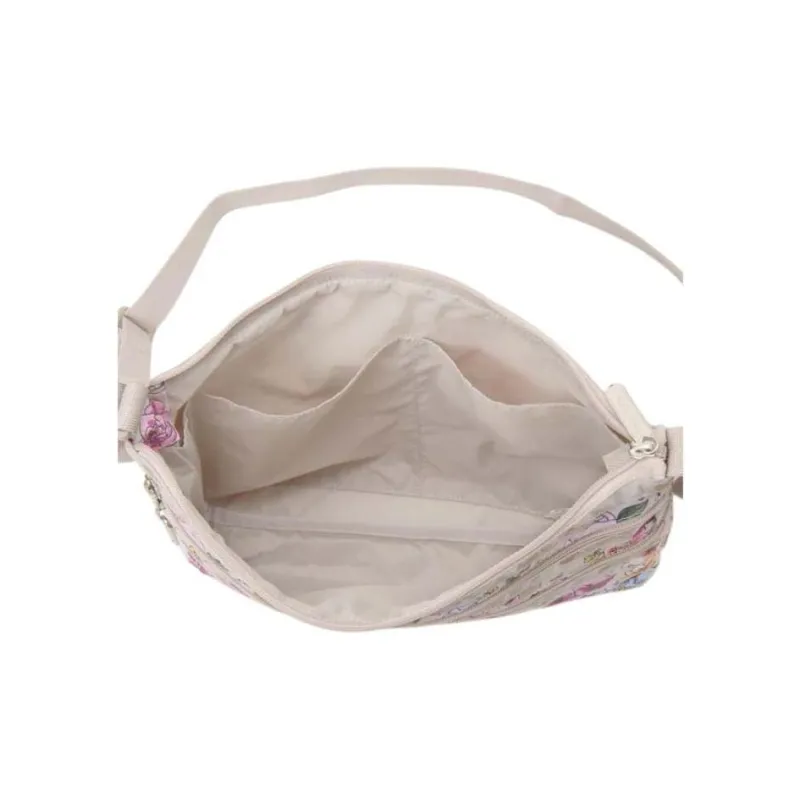 LeSportsac Nylon Crossbody Bag Shoulder Bag Women's Beige Multicolor Sunshine Garden-2