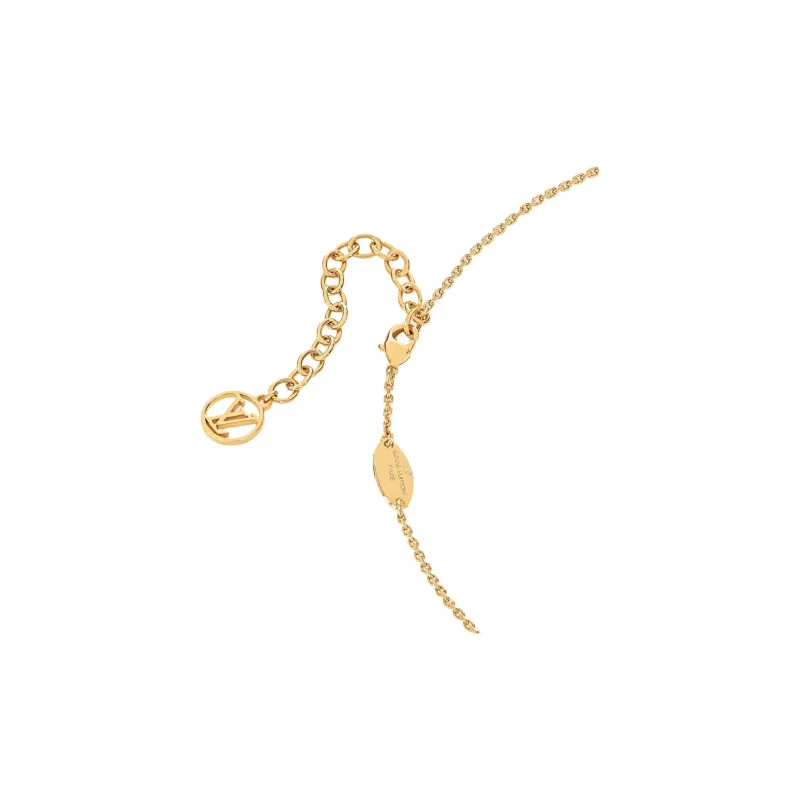 LOUIS VUITTON IN THE SKY Crystal Necklaces Women's Gold-4