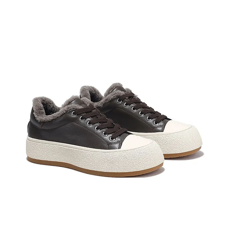 SELAIYA Thermal Low Top Skateboard Shoes Women's-1