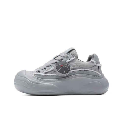 FAIRWHALE Casual Shoes Men Low Top Gray
