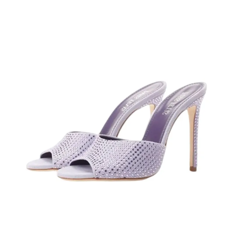 Paris Texas Slide Slippers Women's Light Purple-2