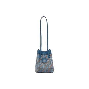 FENDI Origami Polyester Handbag Shoulder Bag Mini Women's Light Blue