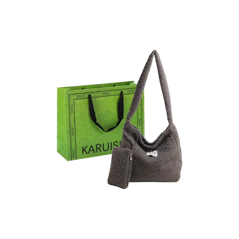 KARUISHA Canvas Crossbody Bag Canvas Bag Women's Brown/Black-26