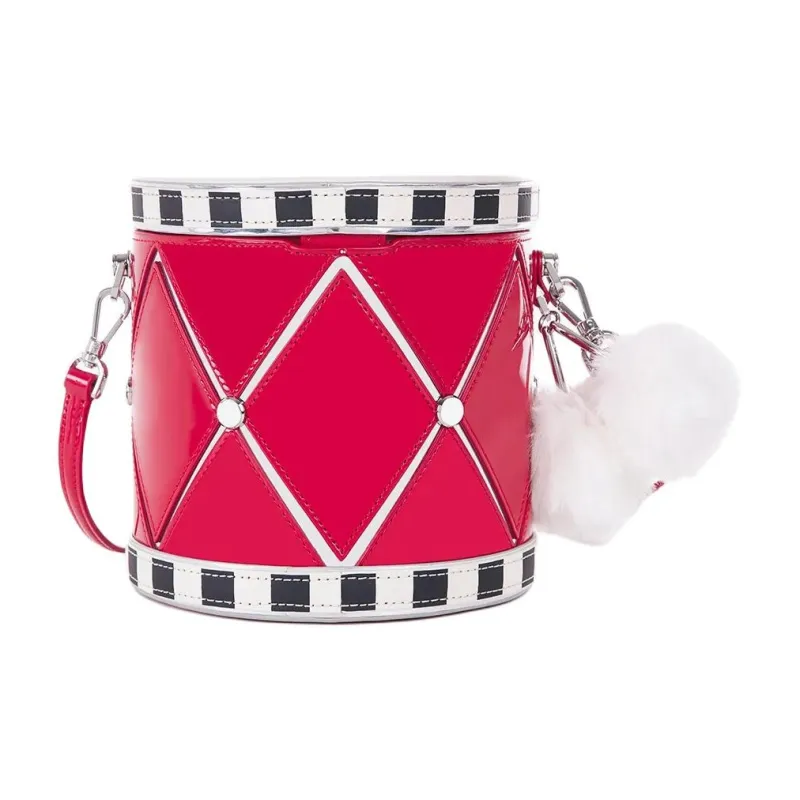 Kate Spade Patent Leather Shoulder Bag Crossbody Bag Women's Red-2