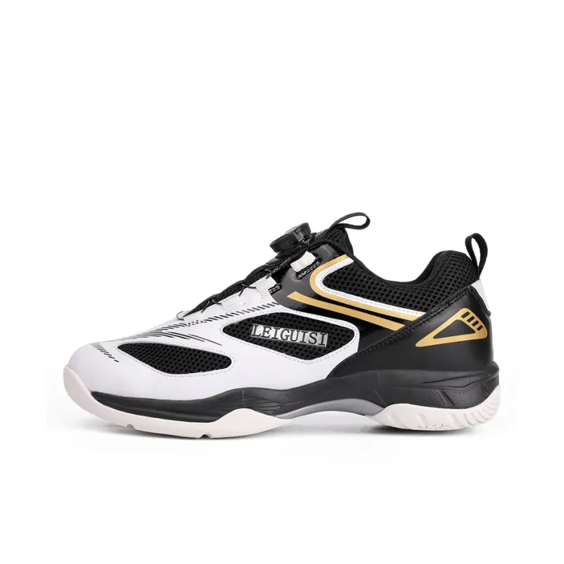 Lin Feng Badminton Shoes Unisex White Blue-8