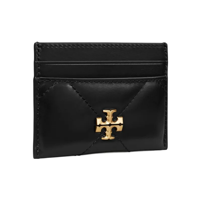 TORY BURCH Leather Card Holder Women's Black-1