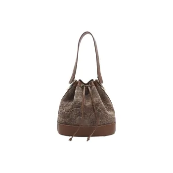 Pivsnu Genuine Leather Shoulder Bag Women's Brown