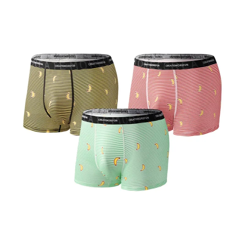 Qiao Ni Tong Underpants Men's 3 Pack-4
