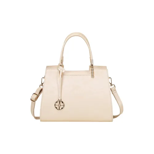 PAYOT Microfiber Synthetic Leather Shoulder Bag Crossbody Bag Handbag Regular Women's Ecru