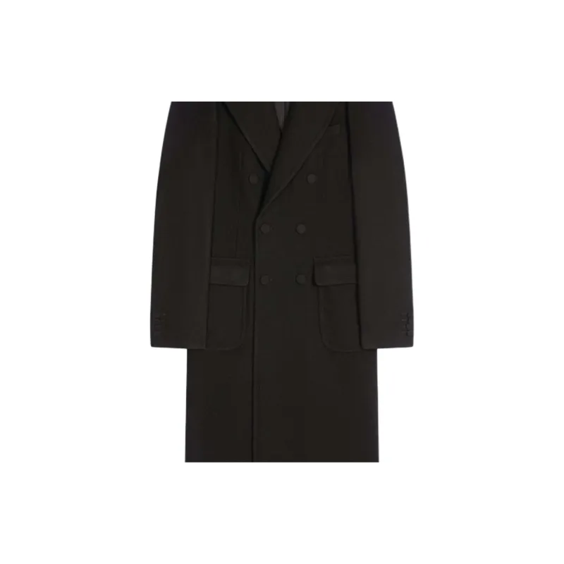 DRIES VAN NOTEN Wool Double-breasted Coat-4