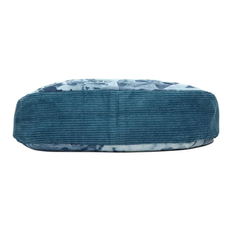 Everthames Corduroy With Additional Fabric Shoulder Bag Women's Blue-6
