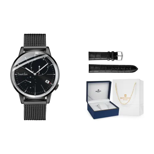 Bestdon Automatic Mechanical Movement Stainless Steel Watchband Watch Men's Watches Black Dial