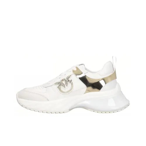 PINKO Ariel Mirror Detailed Leather Effect Sneakers Women's