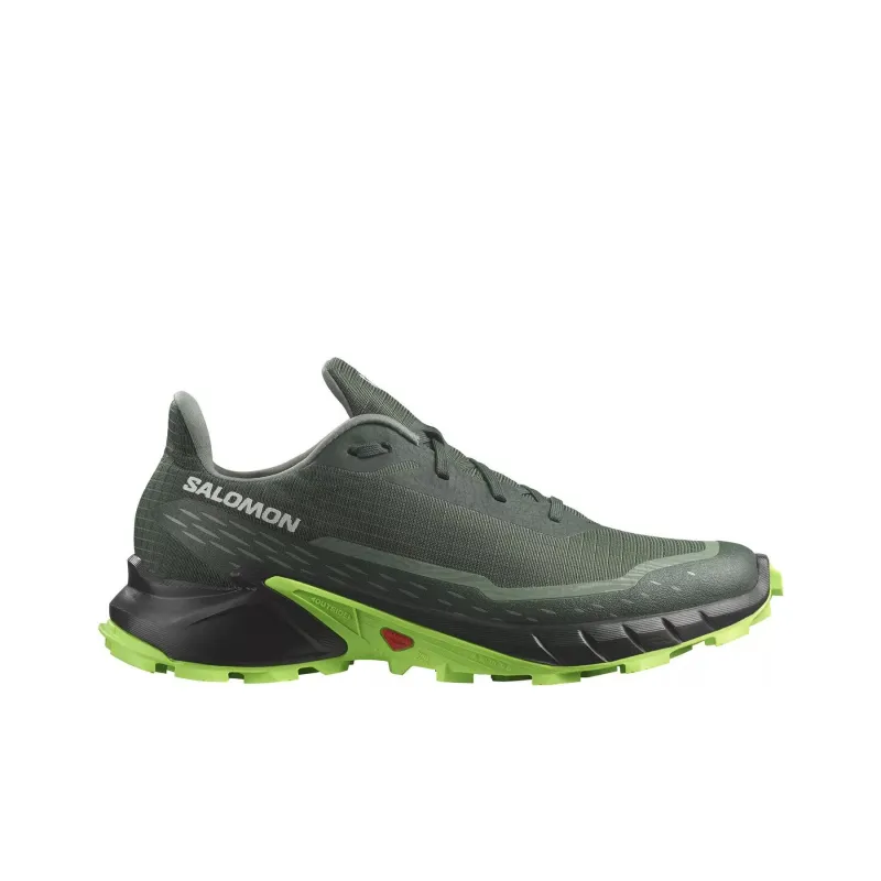 SALOMON ALPHACROSS 5 Slip Resistant, Abrasion Resistant, Breathable Low Top Trail Running Shoes Men's Olive Green-1