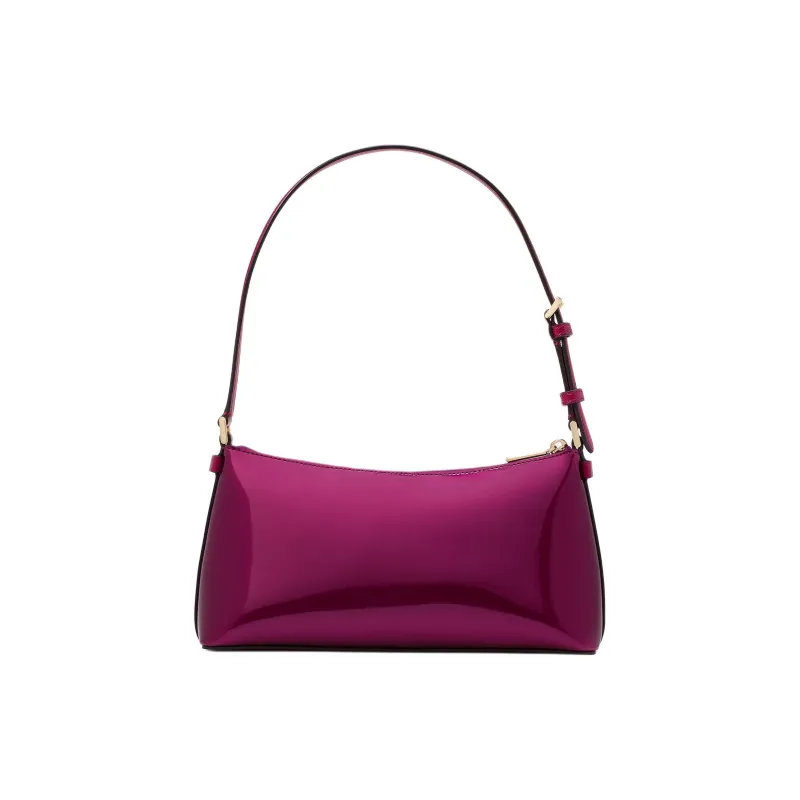 Kate Spade Satin Handbag Shoulder Bag Small Size Women's Black Gooseberry-2