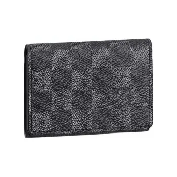 LOUIS VUITTON Enveloppe Carte De Visite Damier Graphite