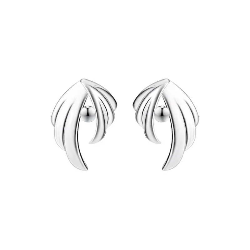 MIDNIGHT MOMENT S999 Silver Stud Earrings Unisex-0