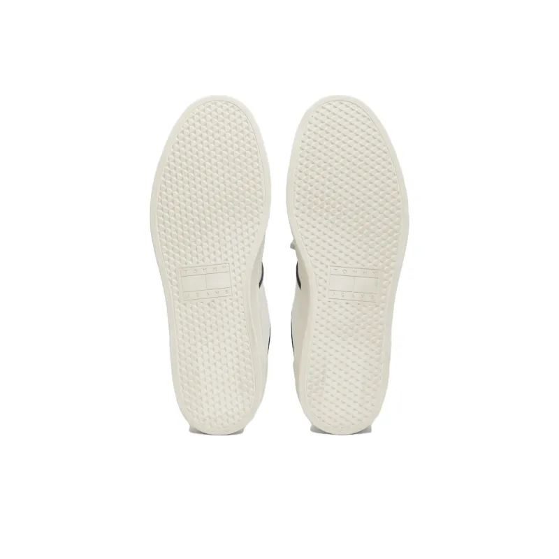 Tommy Hilfiger Cupsole Low Top Skateboard Shoes Men's White Red-5