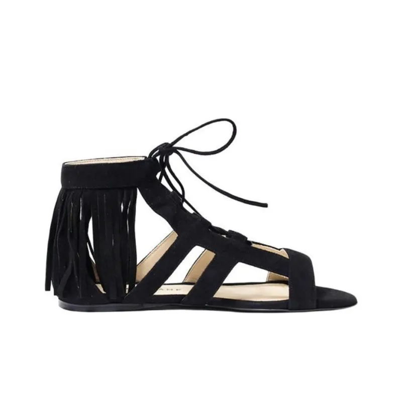 LONGCHAMP Roman Sandals Women's Black-1
