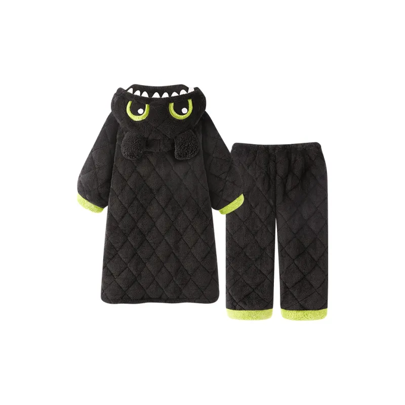 O'MESIK Pajama Set Unisex Black-4