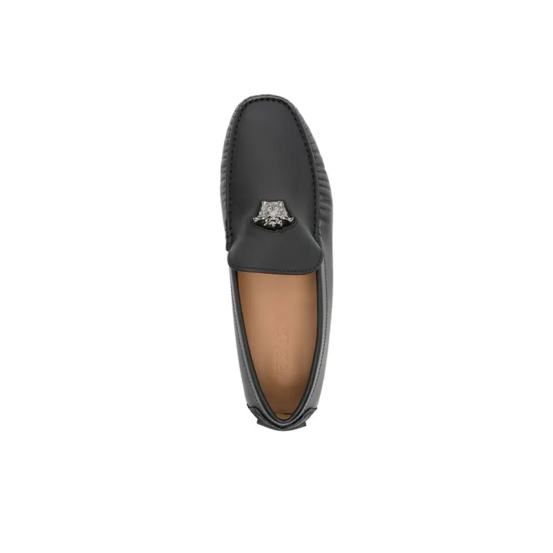VERSACE Loafers Men Black-4
