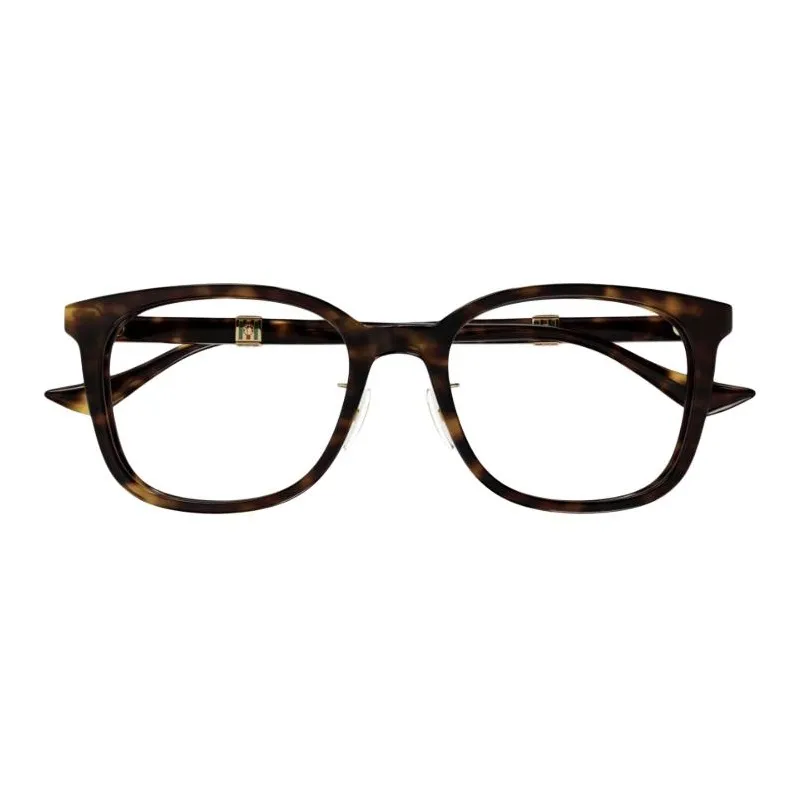 GUCCI Acetate Irregular Shape Eyeglass Frames Men's Tortoiseshell-1