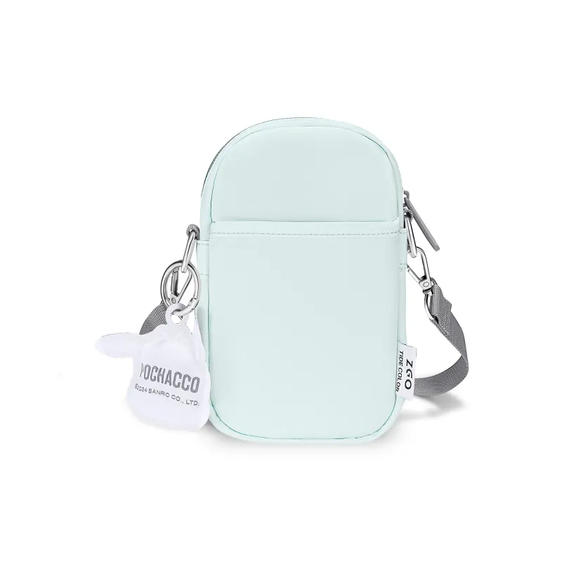 Hello Kitty Sanrio Series Polyester Cell Phone Pouch Crossbody Bags Women's White-14