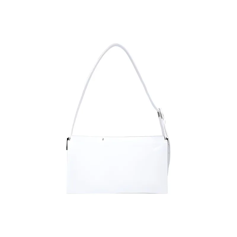 By Far Billy Patent Leather Cow Leather Shoulder Bag Handbag Shoulder Bag Crossbody Bag Women's White-3