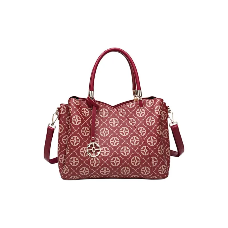 PAYOT Microfiber Synthetic Leather Wedding Bag One Shoulder Portable Crossbody Regular Women's Burgundy-0