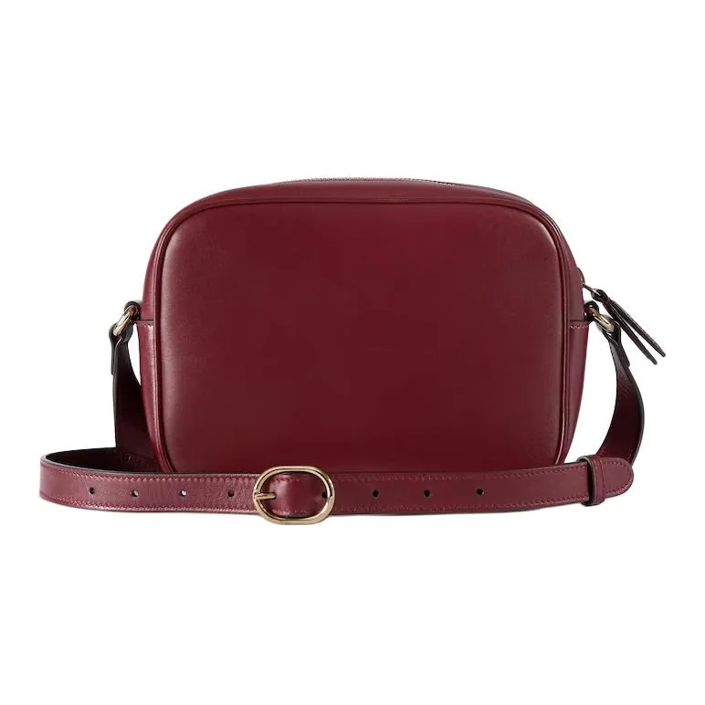GUCCI Blondie Smooth Leather Crossbody Bag, Shoulder Bag Mini Women's Red-3
