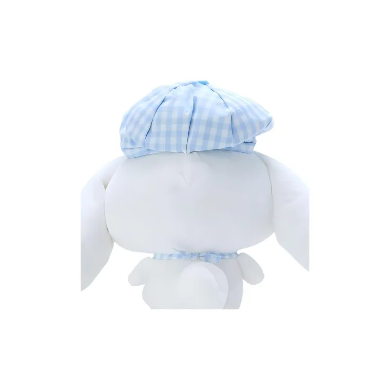 Sanrio Cinnamoroll M Size Multicolor Plaid Newsboy Cap Dolls Plush Doll 29cm Height-3
