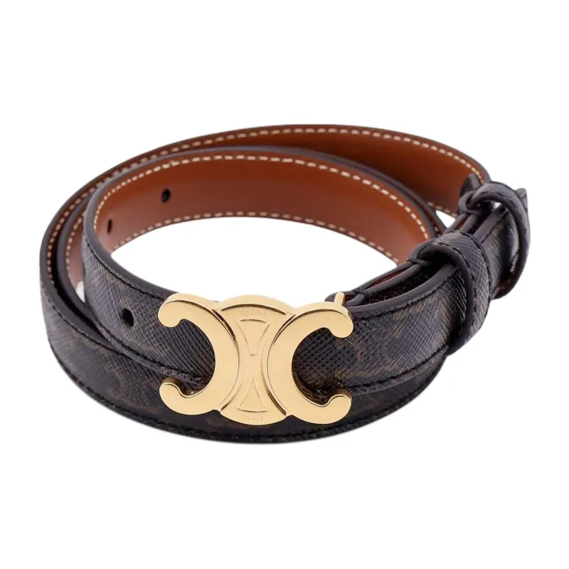 CELINE Small Triomphe Belt In Triomphe Canvas-2