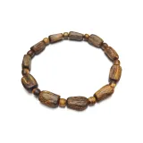Vietnam Nha Trang Black Kyara Agarwood Freeform 6.7g Beaded Bracelet