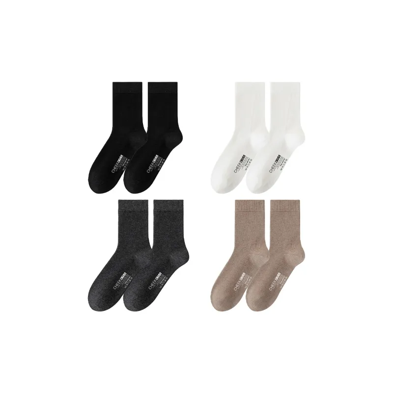 Cheekkiss Mid Calf Socks Men's 4 Pack-8