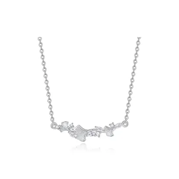 YINCHIE Wisteria Smiling Gemstone Inlay Sparkling Eye Catching Necklaces Women's Gift Box Set