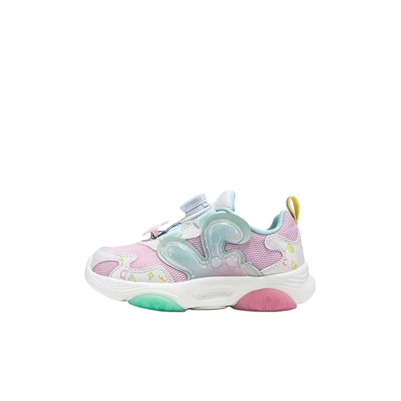 XTEP Anti Kick And Abrasion Resistant Low Top Kids Lifestyle Shoes Pink White Children Aged 3 7 Years Old-0