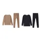 Khaki+Black/2 Clothing Sets