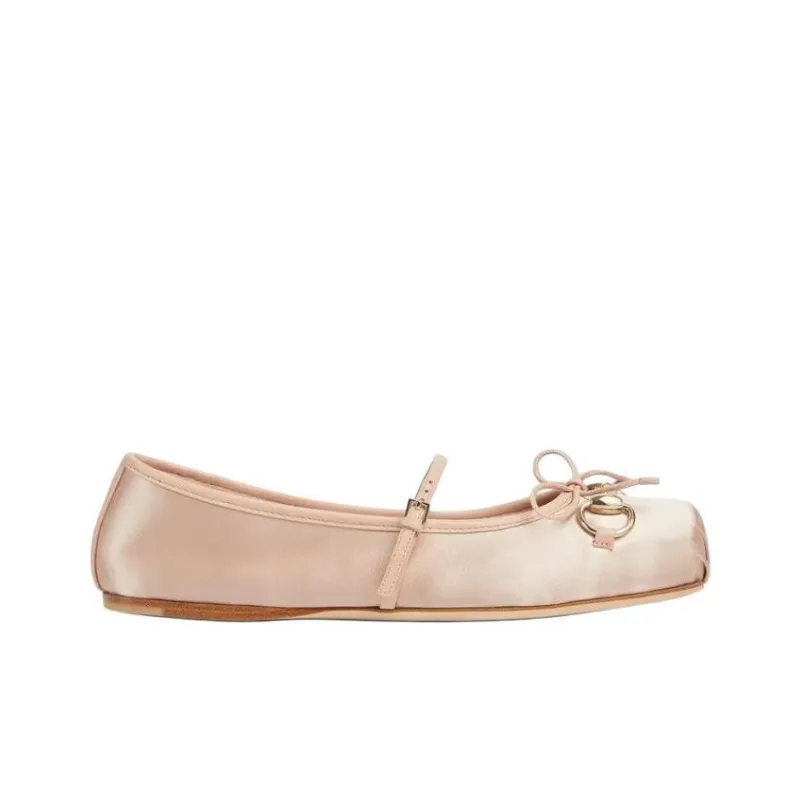 GUCCI Horsebit Casual Single Shoes Women's Pink-1