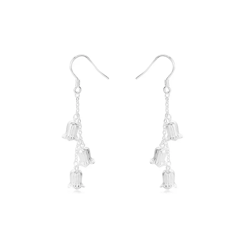 YUOFFICIAL 990 Silver Elegance Minimalist Style Individual Gentle And Luxurious Versatile Design Earrings Women's-0