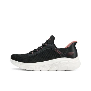 Skechers Slip Resistant And Breathable Low Top Running Shoes Women's Black