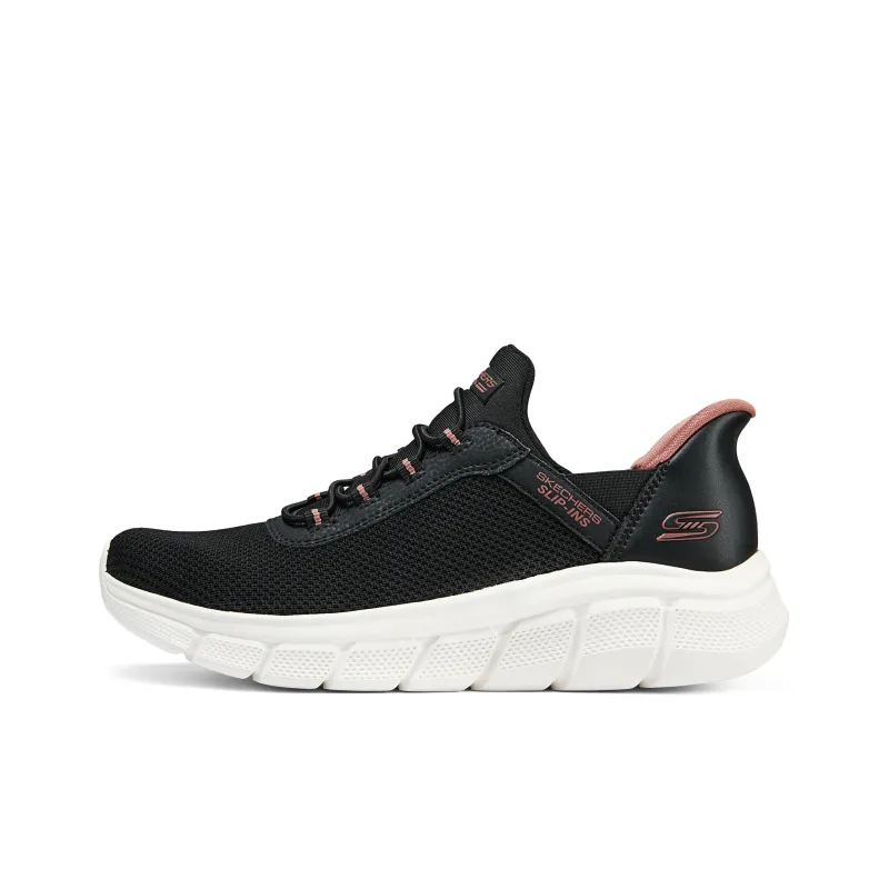 Skechers Slip Resistant And Breathable Low Top Running Shoes Women's Black-0