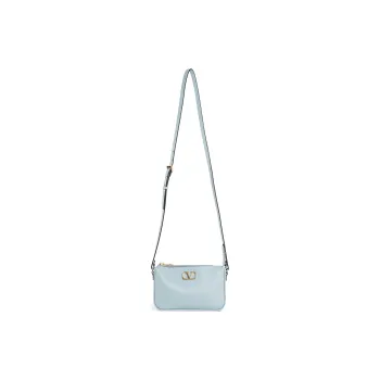 Valentino Cow Leather Shoulder Bag, Crossbody Bag Mini Women's Blue